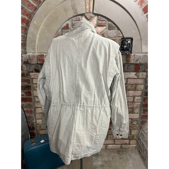 utility jacket vintage safari style khaki - Picture 5 of 8